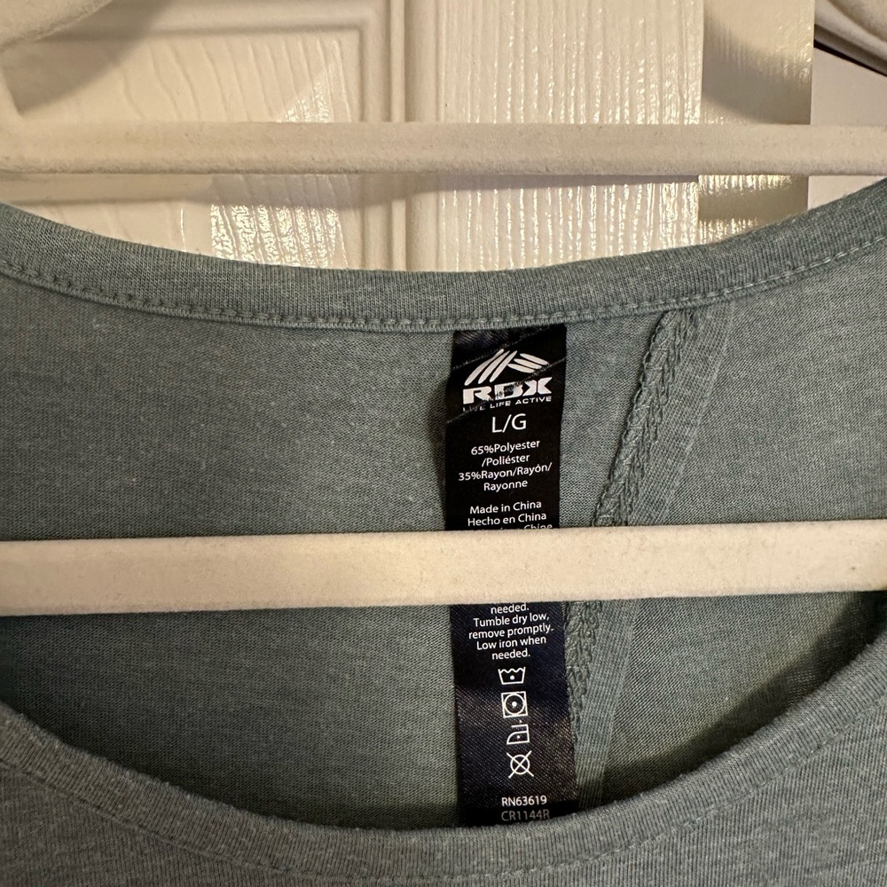 RBX Green Long Sleeve Exercise Shirt - Picture 5 of 10